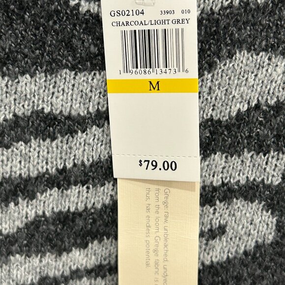 Greige Womens Zebra Print Sweater Crewneck Long Sleeve Size Medium Cozy NWT - Picture 8 of 10